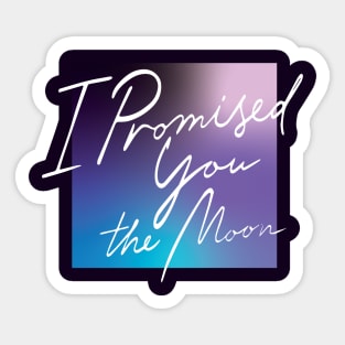 script moon Sticker